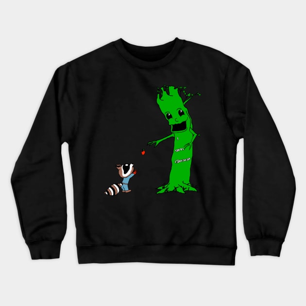 Giving tree Groot Crewneck Sweatshirt by NatalieMParker